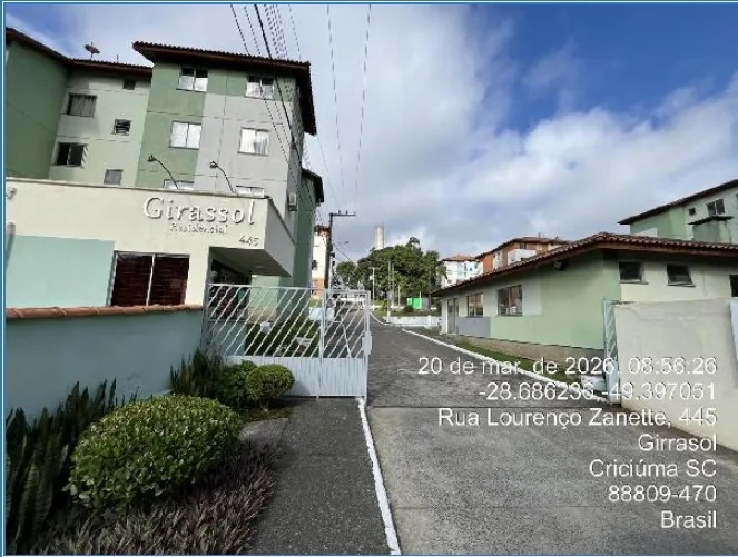 Apartamento 21- RES GIRASSOL - SANTO ANTONIO - CRICIUMA/SC