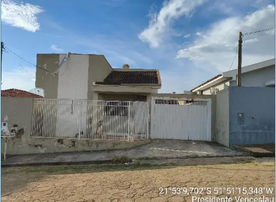 Casa terreno c/ 252,00m2 - LOT AZENHA - PRESIDENTE VENCESLAU/SP